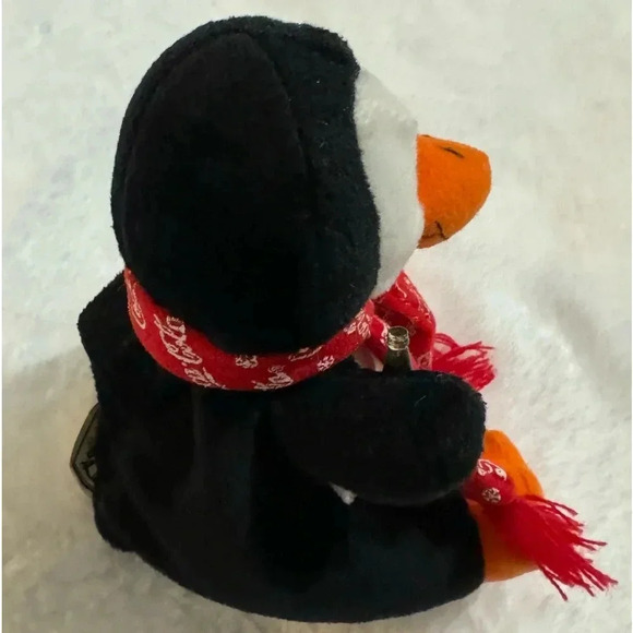 Vintage Coca-Cola Christmas Penguin Stuffed Animal Holiday Decor 90s Collectible - Picture 6 of 10